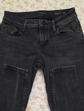 Guess Black Washed Power Stretch Skinny Jeans